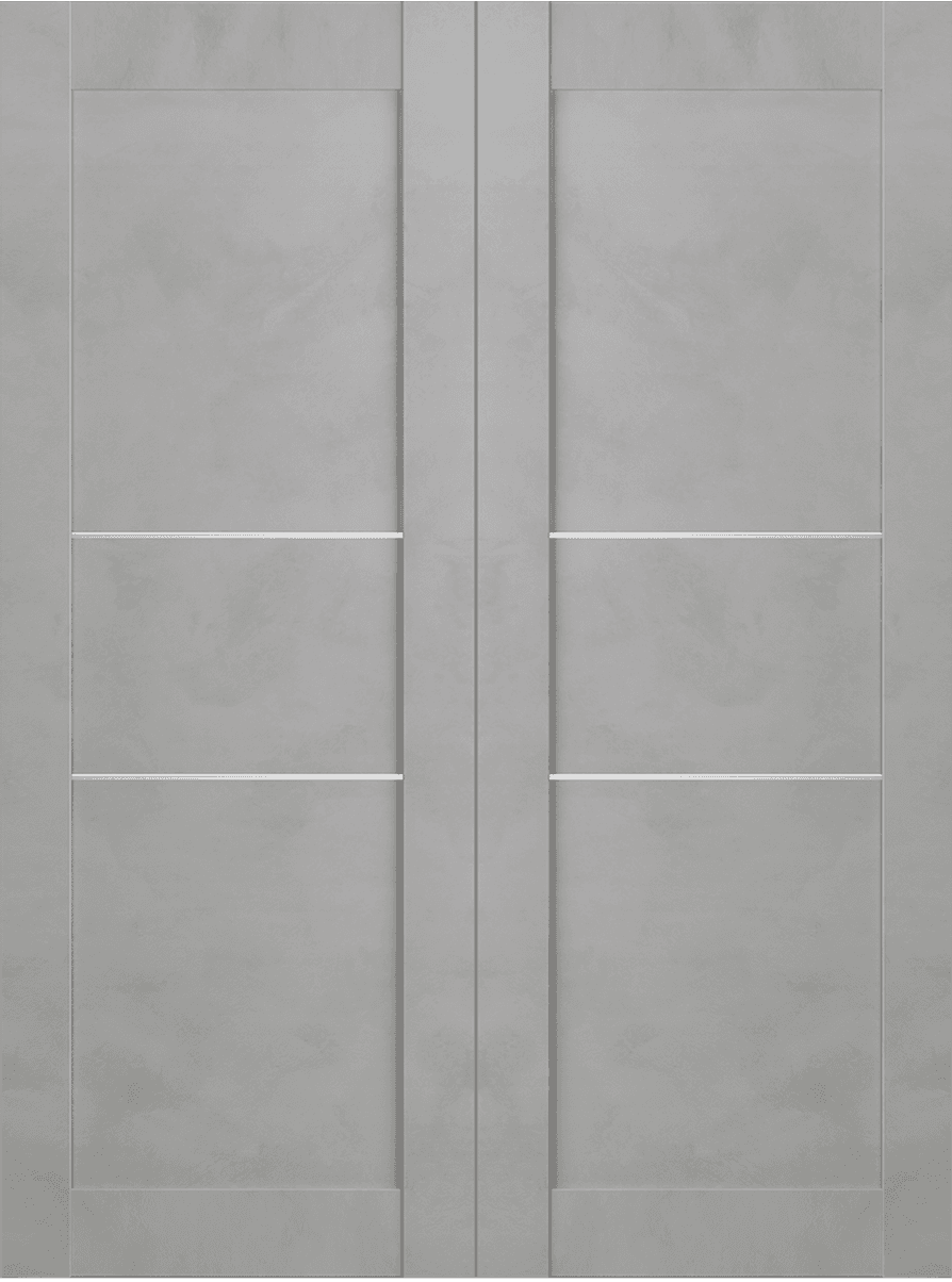 AVON 07 2H LIGHT URBAN DOUBLE BI-FOLD BELLDINNI MODERN INTERIOR DOOR - 2