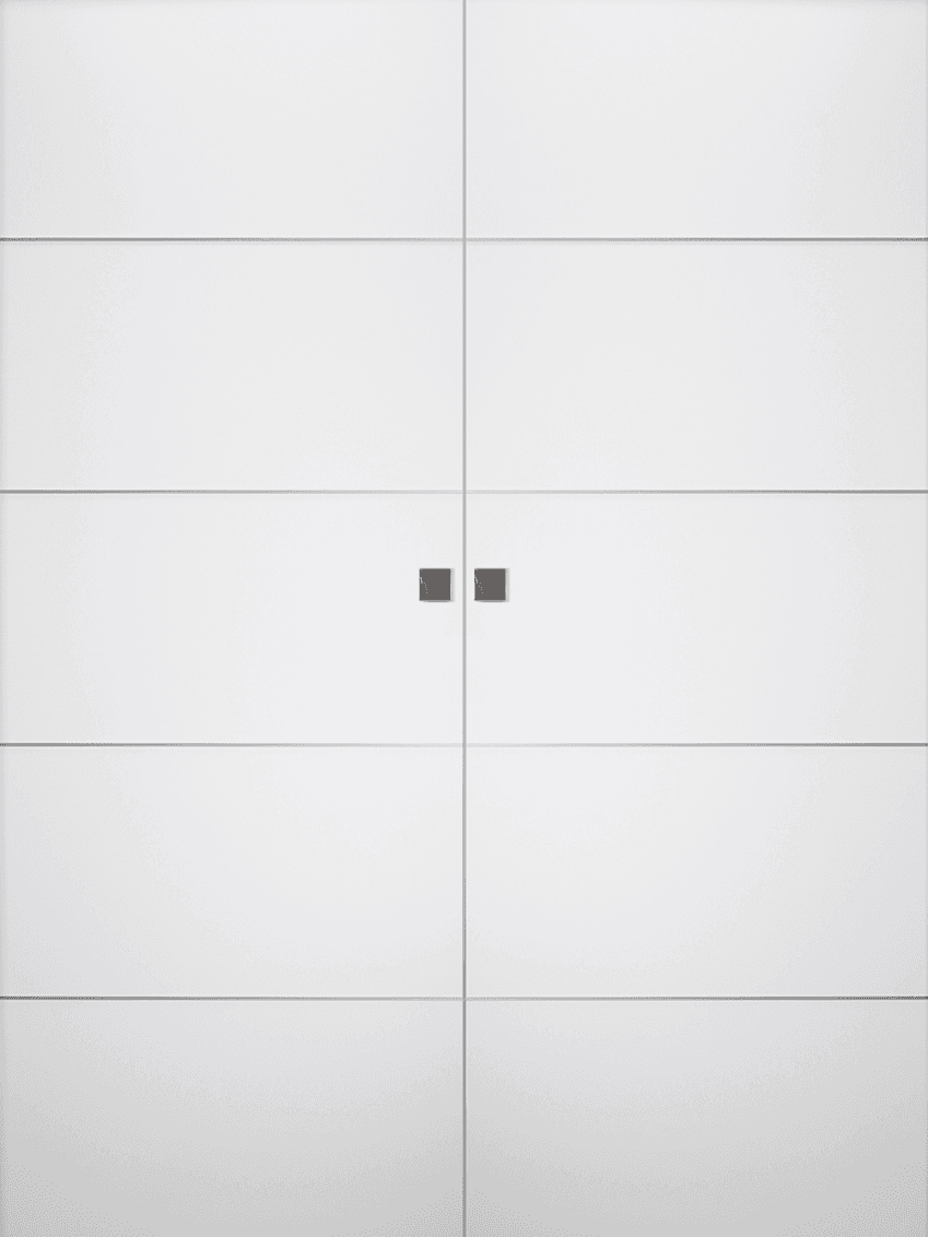 PALLADIO 4H BIANCO NOBLE DOUBLE MAGIC BELLDINNI MODERN INTERIOR DOOR - 1