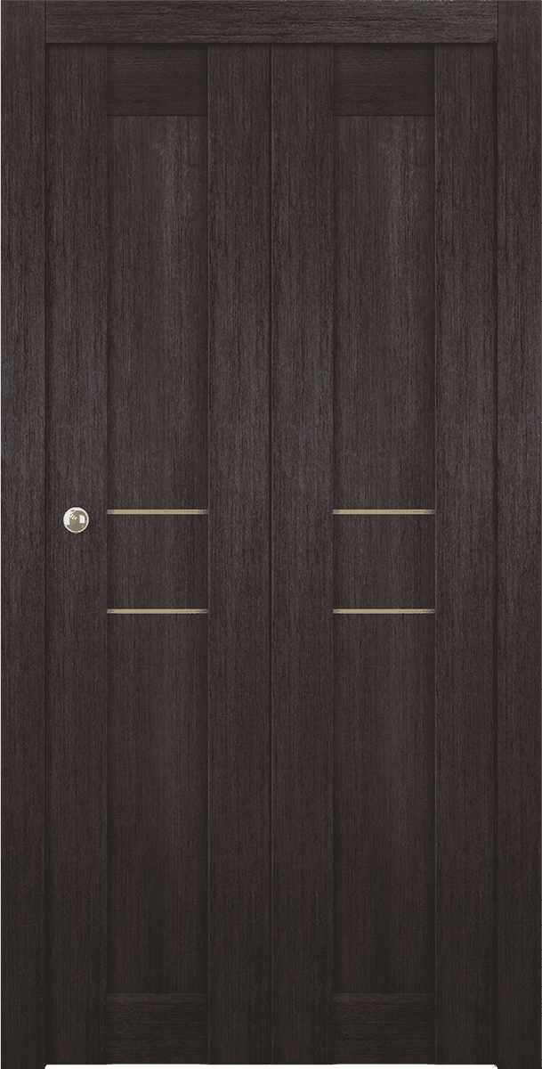 AVON 07 2HN GOLD VERALINGA OAK BI-FOLD BELLDINNI MODERN INTERIOR DOOR - 1