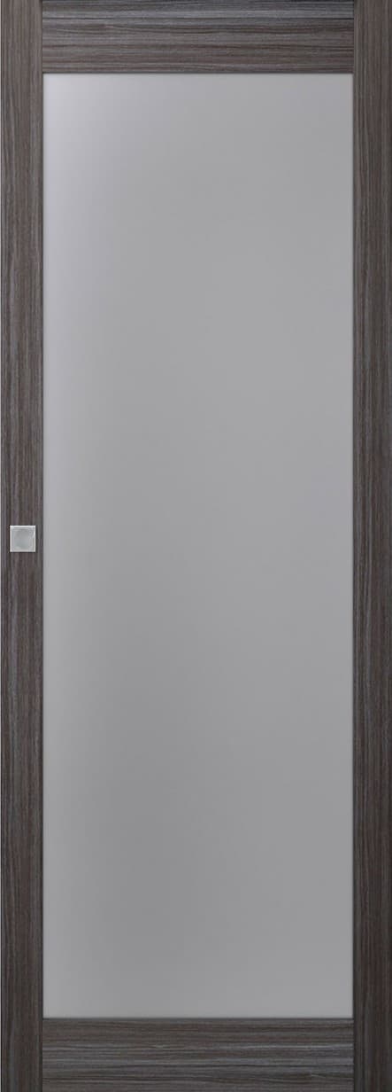 PALLADIO 207 VETRO GRAY OAK MAGIC BELLDINNI MODERN INTERIOR DOOR - 1
