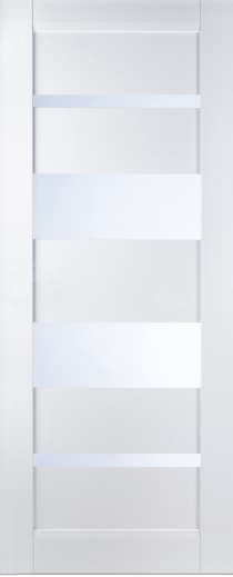 MIRELLA VETRO SNOW WHITE SLAB BELLDINNI MODERN INTERIOR DOOR - 1