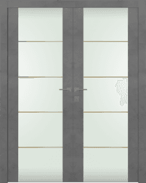 AVON 202 4H GOLD STRIPS VETRO DARK URBAN CLOSET DOORS BELLDINNI MODERN INTERIOR DOOR - 1