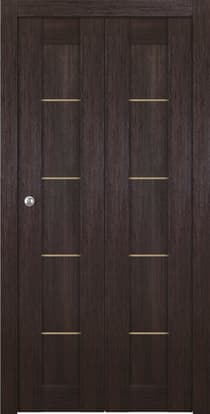 AVON 07 4H GOLD VERALINGA OAK BI-FOLD BELLDINNI MODERN INTERIOR DOOR - 1