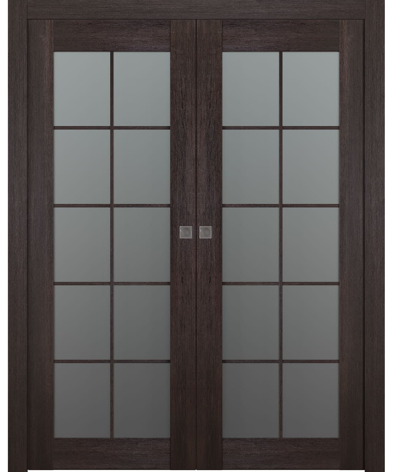 AVON 10 LITE VETRO VERALINGA OAK DOUBLE POCKET BELLDINNI MODERN INTERIOR DOOR - 1