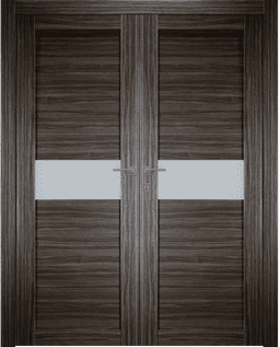EDNA VETRO GRAY OAK CLOSET BELLDINNI MODERN INTERIOR DOOR - 1
