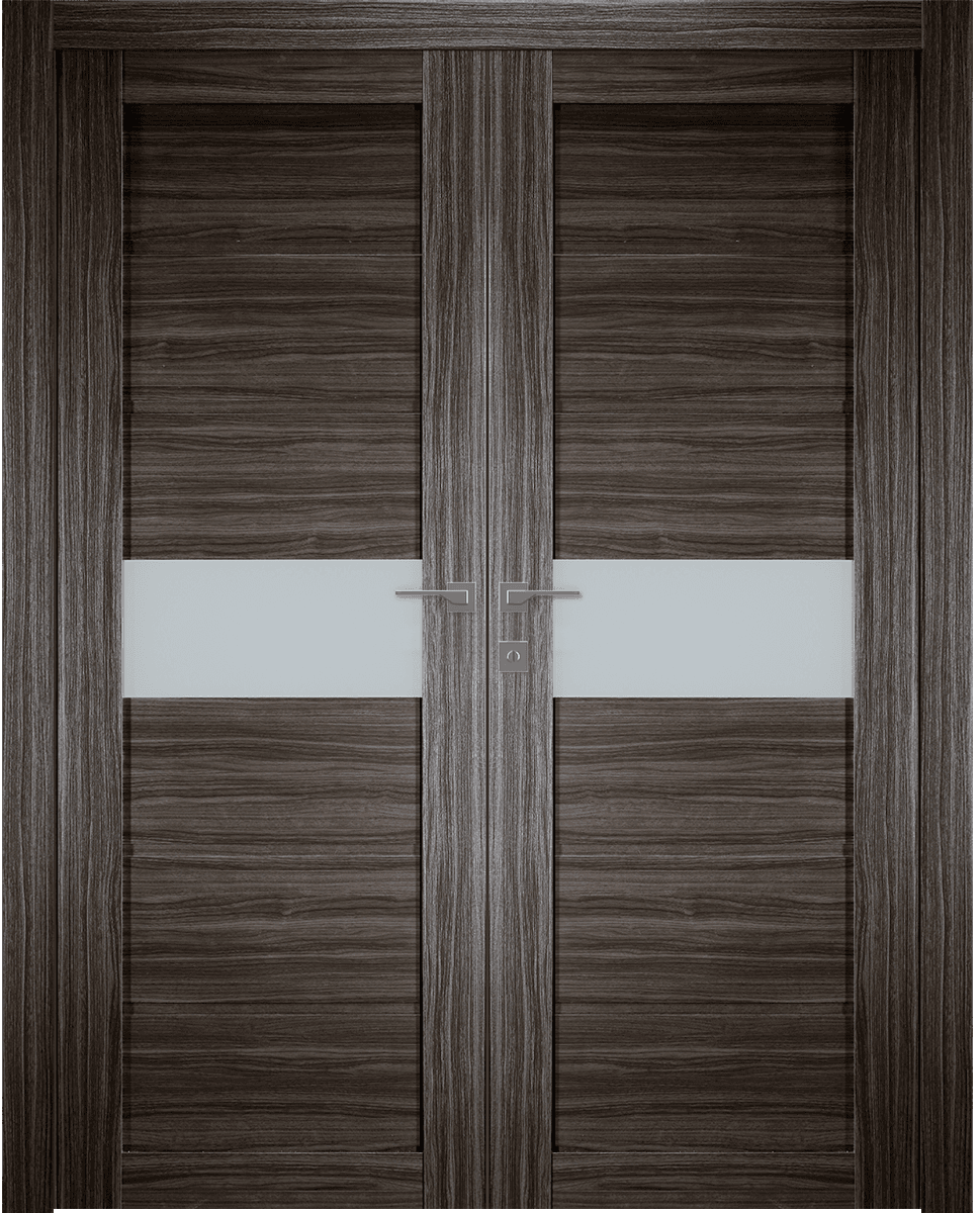 EDNA VETRO GRAY OAK CLOSET BELLDINNI MODERN INTERIOR DOOR - 1