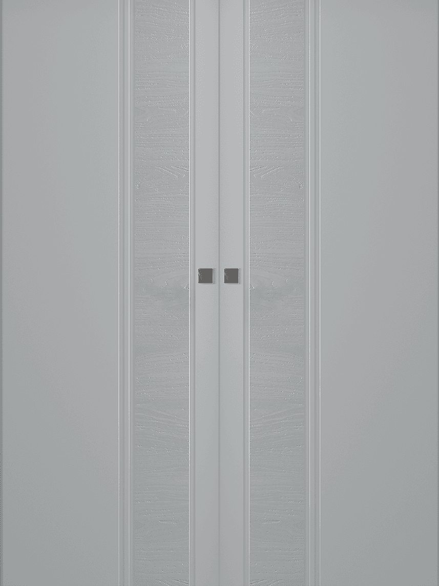TWINWOOD 1 LIGHT GREY DOUBLE MAGIC BELLDINNI MODERN INTERIOR DOOR - 1