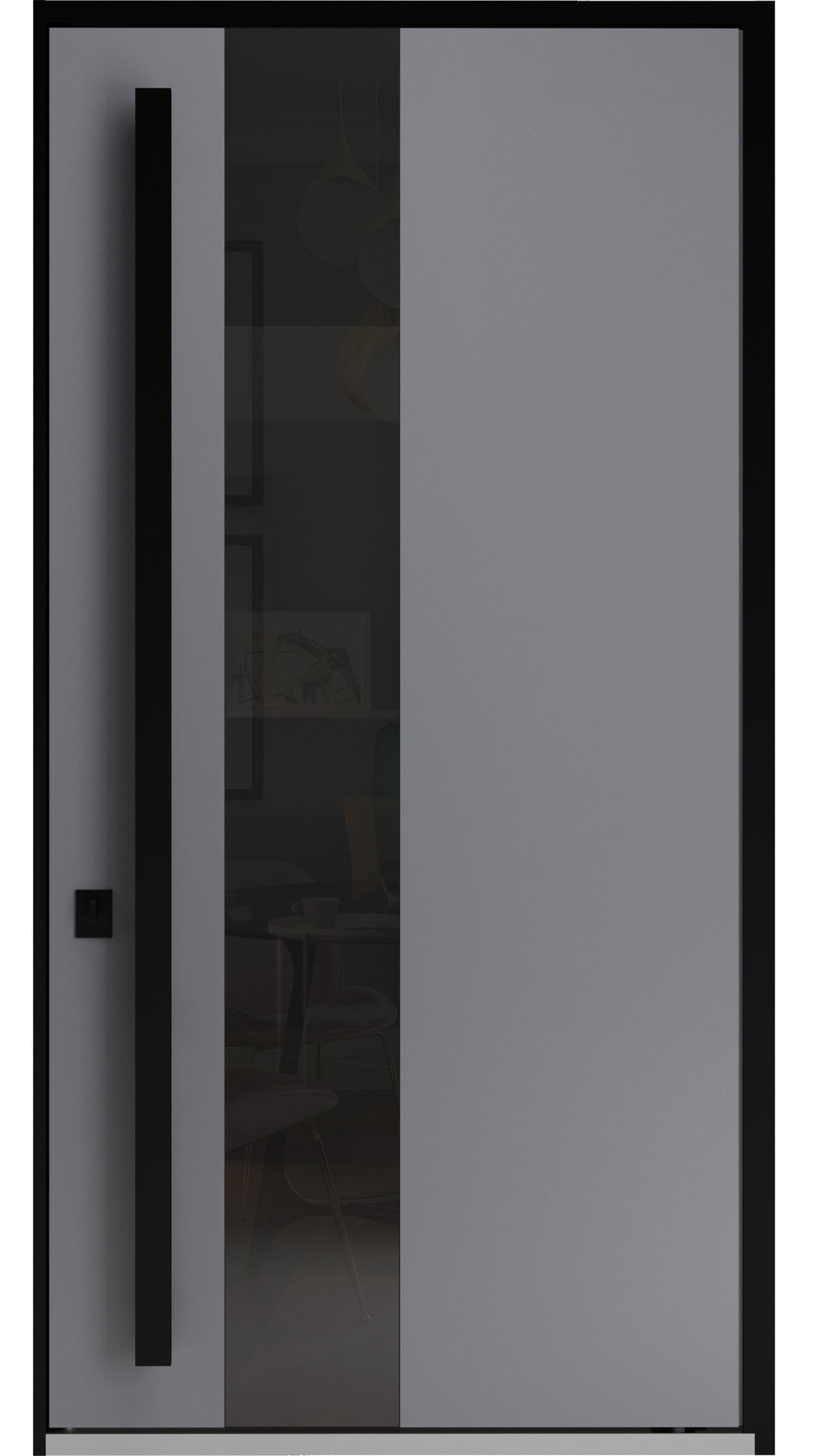 Single pivot metal-aluminum modern exterior door Axis 1711 - 1