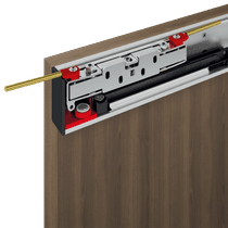 OPTIMA 2H PECAN NUTWOOD DOUBLE MAGIC DOORS BELLDINNI MODERN INTERIOR DOOR - 2