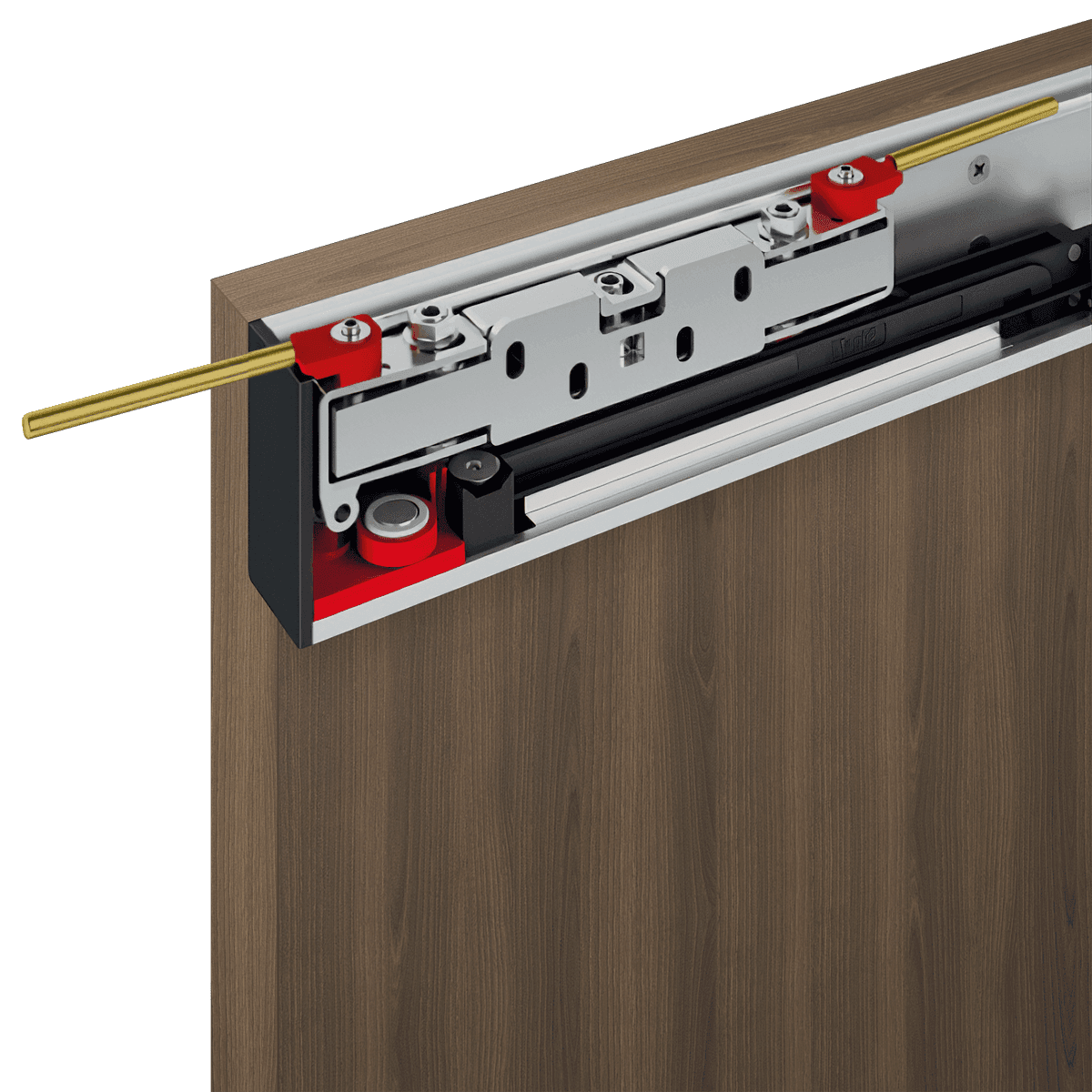 OPTIMA 2H PECAN NUTWOOD DOUBLE MAGIC DOORS BELLDINNI MODERN INTERIOR DOOR - 2