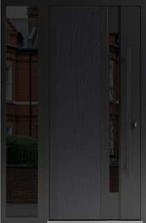 Single metal-aluminum modern exterior door Dekton 0163 - 3