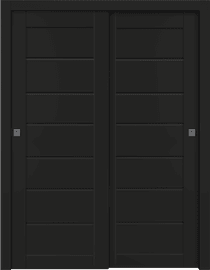 ALDA BLACK MATTE BYPASS BELLDINNI MODERN INTERIOR DOOR - 1