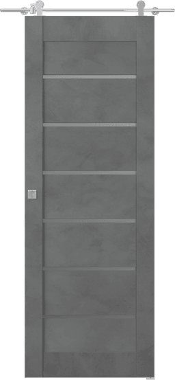 AVON 07-02 VETRO DARK URBAN BARN BELLDINNI MODERN INTERIOR DOOR - 1