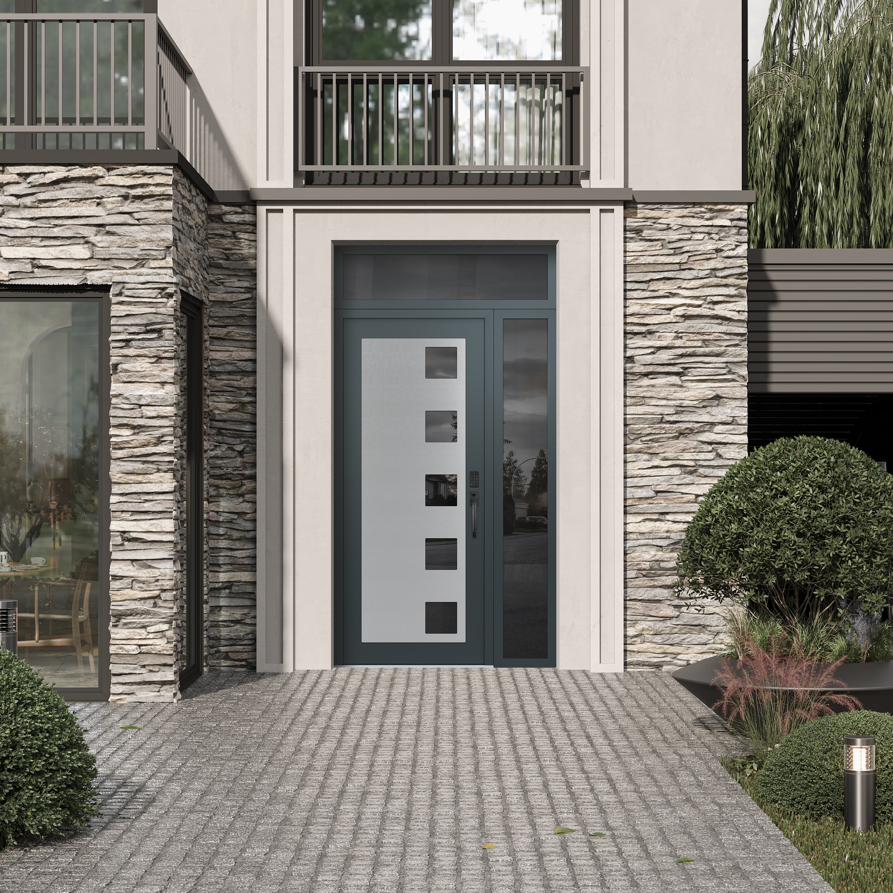 Modern Steel Front Door Diamond C5 - 4