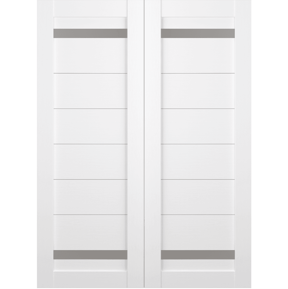 PERLA VETRO BIANCO NOBLE BI-FOLD BELLDINNI MODERN INTERIOR DOOR - 3