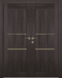 AVON 07 3H GOLD VERALINGA OAK DOUBLE BELLDINNI MODERN INTERIOR DOOR - 1
