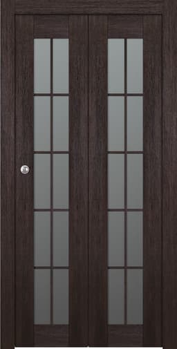 AVON 10 LITE VETRO VERALINGA OAK BI-FOLD BELLDINNI MODERN INTERIOR DOOR - 1