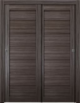 ALDA GRAY OAK BYPASS BELLDINNI MODERN INTERIOR DOOR - 1
