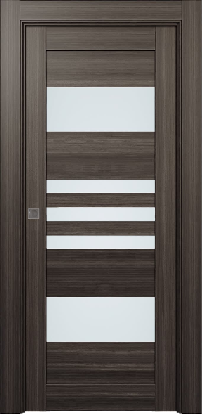 LETI VETRO GRAY OAK POCKET BELLDINNI MODERN INTERIOR DOOR - 1