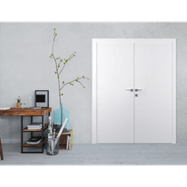 OPTIMA SNOW WHITE DOUBLE BELLDINNI MODERN INTERIOR DOOR - 2
