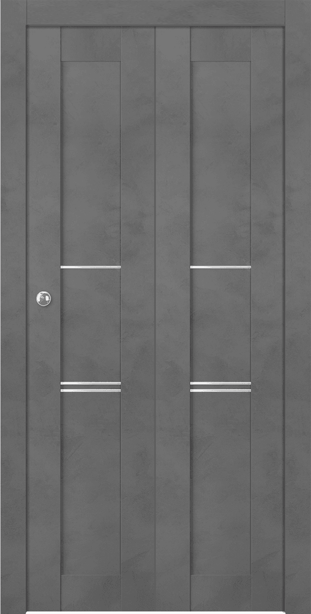 AVON 07 3H DARK URBAN BI-FOLD BELLDINNI MODERN INTERIOR DOOR - 1