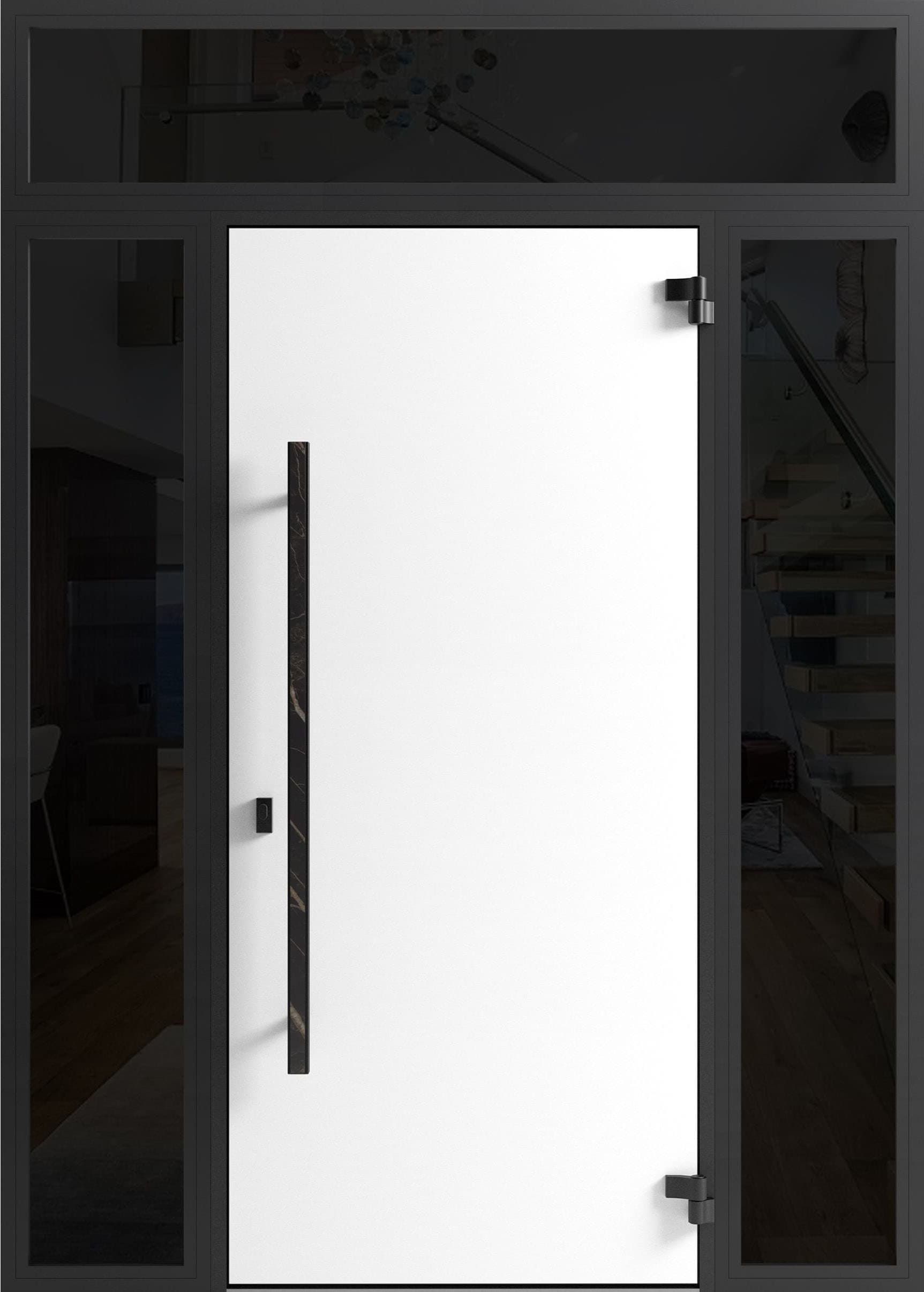 Single metal-aluminum modern exterior door Dekton 0118 - 7