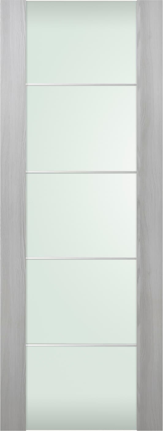 AVON 202 4H VETRO RIBEIRA ASH SLAB BELLDINNI MODERN INTERIOR DOOR - 1