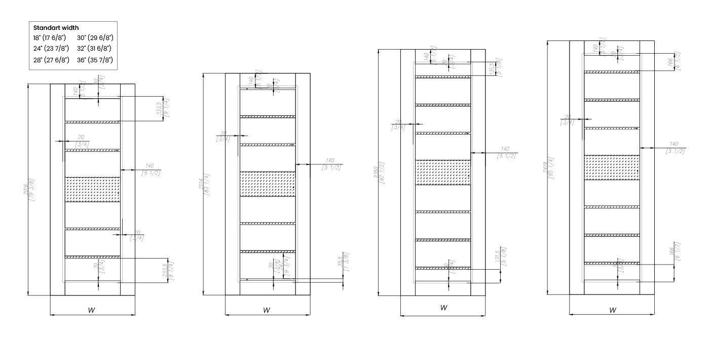 AVON 07-06 VETRO PECAN NUTWOOD DOUBLE DOORS BELLDINNI MODERN INTERIOR DOOR - 8