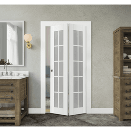 PALLADIO 10 LITE VETRO BIANCO NOBLE BI-FOLD BELLDINNI MODERN INTERIOR DOOR - 1