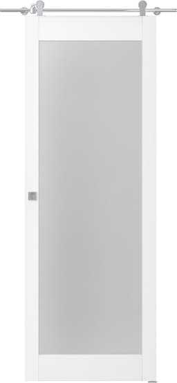 PALLADIO 207 VETRO BIANCO NOBLE BARN BELLDINNI MODERN INTERIOR DOOR - 1