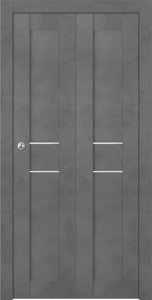 AVON 07 2HN DARK URBAN DOUBLE BI-FOLD BELLDINNI MODERN INTERIOR DOOR - 1