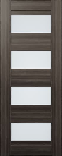 DELLA VETRO GRAY OAK SLAB BELLDINNI MODERN INTERIOR DOOR - 1