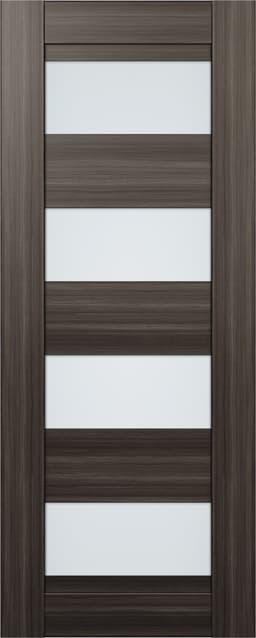 DELLA VETRO GRAY OAK SLAB BELLDINNI MODERN INTERIOR DOOR - 1