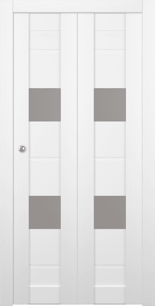 VITA VETRO BIANCO NOBLE BI-FOLD BELLDINNI MODERN INTERIOR DOOR - 1
