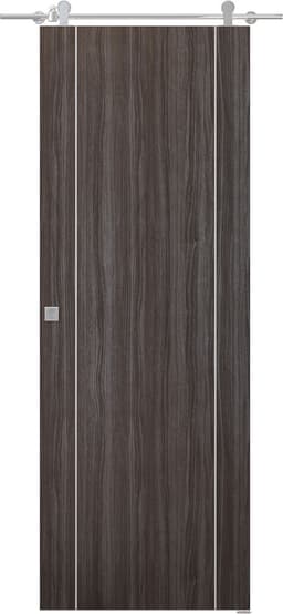 PALLADIO 2U GRAY OAK BARN BELLDINNI MODERN INTERIOR DOOR - 1