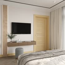 AVON 07-02 VETRO LOIRE ASH SWING DOORS BELLDINNI MODERN INTERIOR DOOR - 4