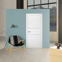 PALLADIO 2H BIANCO NOBLE POCKET BELLDINNI MODERN INTERIOR DOOR - 2