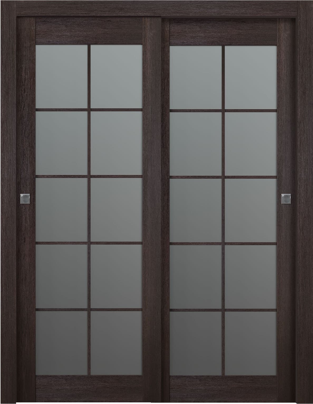 AVON 10 LITE VETRO VERALINGA OAK BYPASS BELLDINNI MODERN INTERIOR DOOR - 1