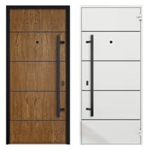 Single Modern Steel Exterior Door Deux 6683 - 7