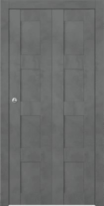 AVON 07 3R DARK URBAN DOUBLE BI-FOLD BELLDINNI MODERN INTERIOR DOOR - 1