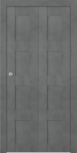 AVON 07 3R DARK URBAN DOUBLE BI-FOLD BELLDINNI MODERN INTERIOR DOOR - 1