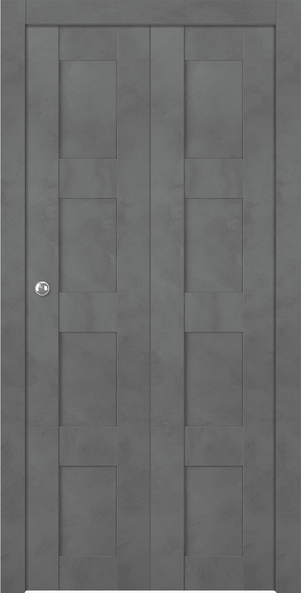 AVON 07 3R DARK URBAN DOUBLE BI-FOLD BELLDINNI MODERN INTERIOR DOOR - 1