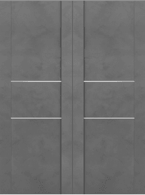 AVON 01 2H GOLD DARK URBAN DOUBLE INVISIBLE METAL FRAME BELLDINNI MODERN INTERIOR DOOR - 2