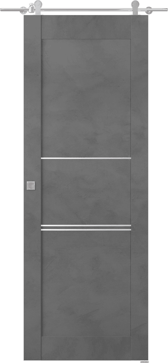 AVON 07 3H DARK URBAN BARN BELLDINNI MODERN INTERIOR DOOR - 1