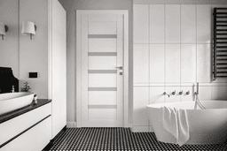 LEORA VETRO SNOW WHITE DOUBLE POCKET BELLDINNI MODERN INTERIOR DOOR - 2