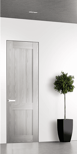 AVON 07 R RIBEIRA ASH DOUBLE INVISIBLE METAL FRAME BELLDINNI MODERN INTERIOR DOOR - 1