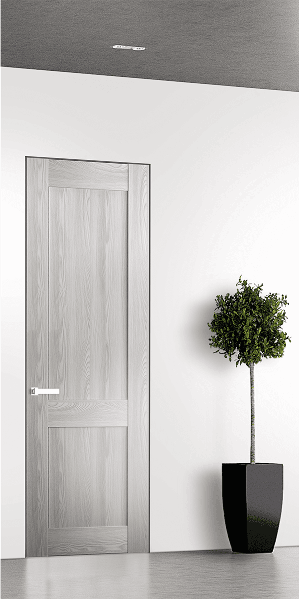 AVON 07 R RIBEIRA ASH DOUBLE INVISIBLE METAL FRAME BELLDINNI MODERN INTERIOR DOOR - 1