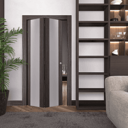 PALLADIO 202 VETRO GRAY OAK BI-FOLD BELLDINNI MODERN INTERIOR DOOR - 2