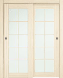 AVON 10 LITE VETRO LOIRE ASH BYPASS BELLDINNI MODERN INTERIOR DOOR - 1