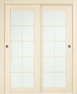 AVON 10 LITE VETRO LOIRE ASH BYPASS BELLDINNI MODERN INTERIOR DOOR - 1